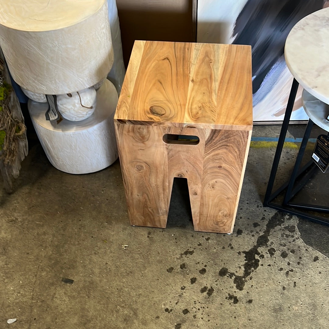 Square Wooden Side Table
