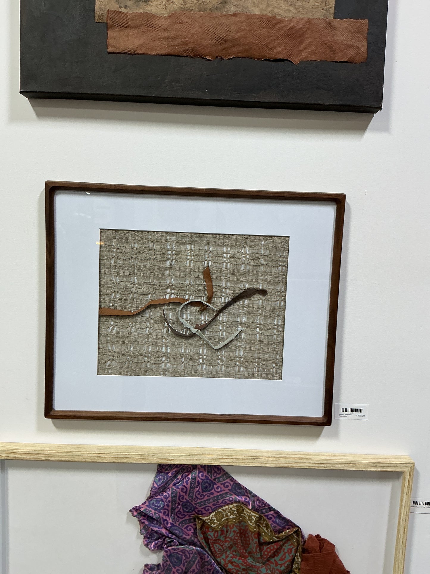 Woven Narrative Framed work