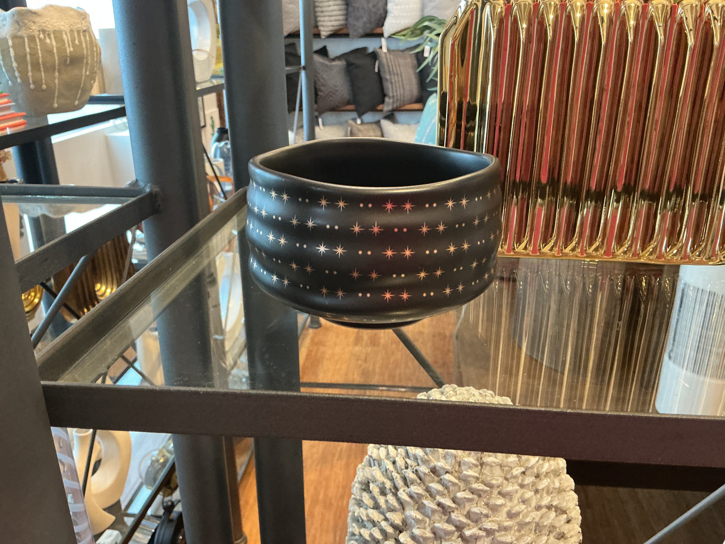 Black w/ Gold Stars Trinket Dish
