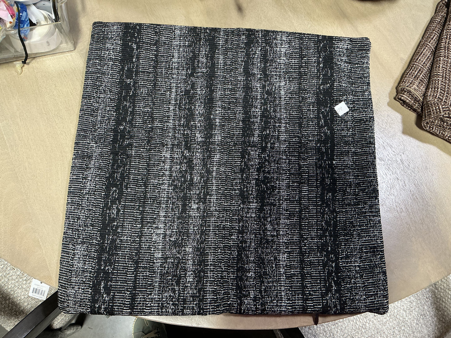 Black and white striped pattern pillow cover