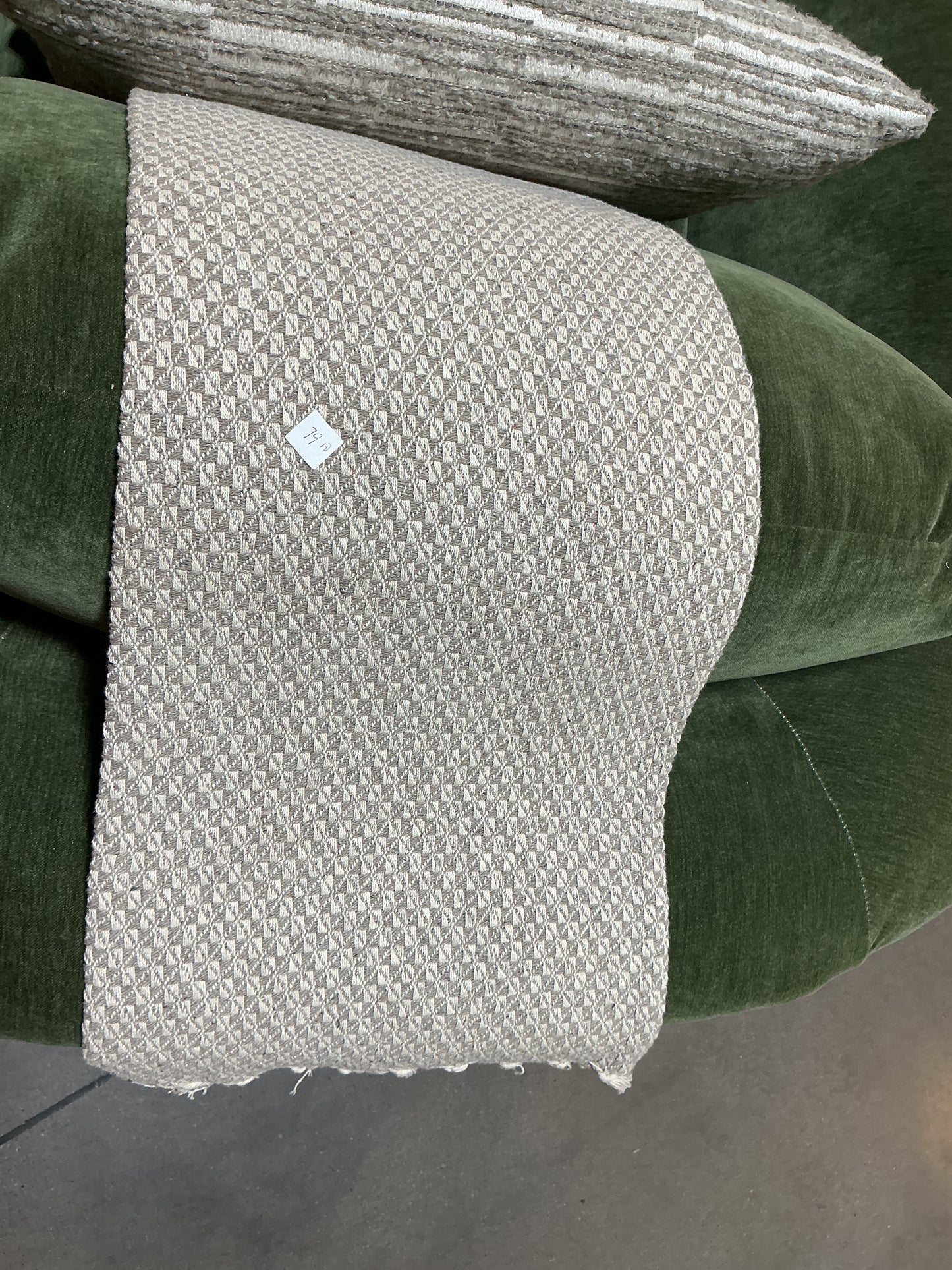 Throw in cream color