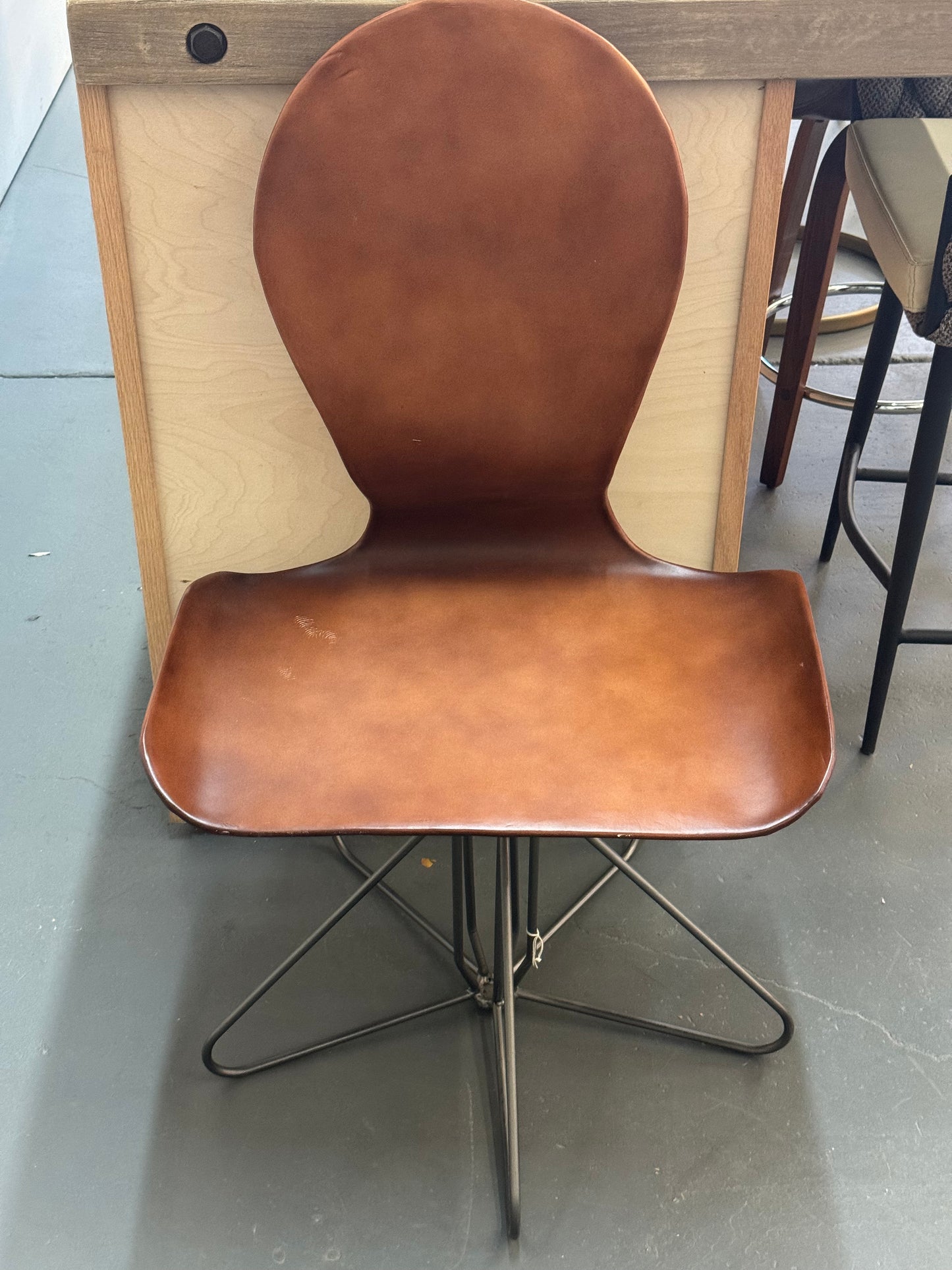 Stiff Leather Chair