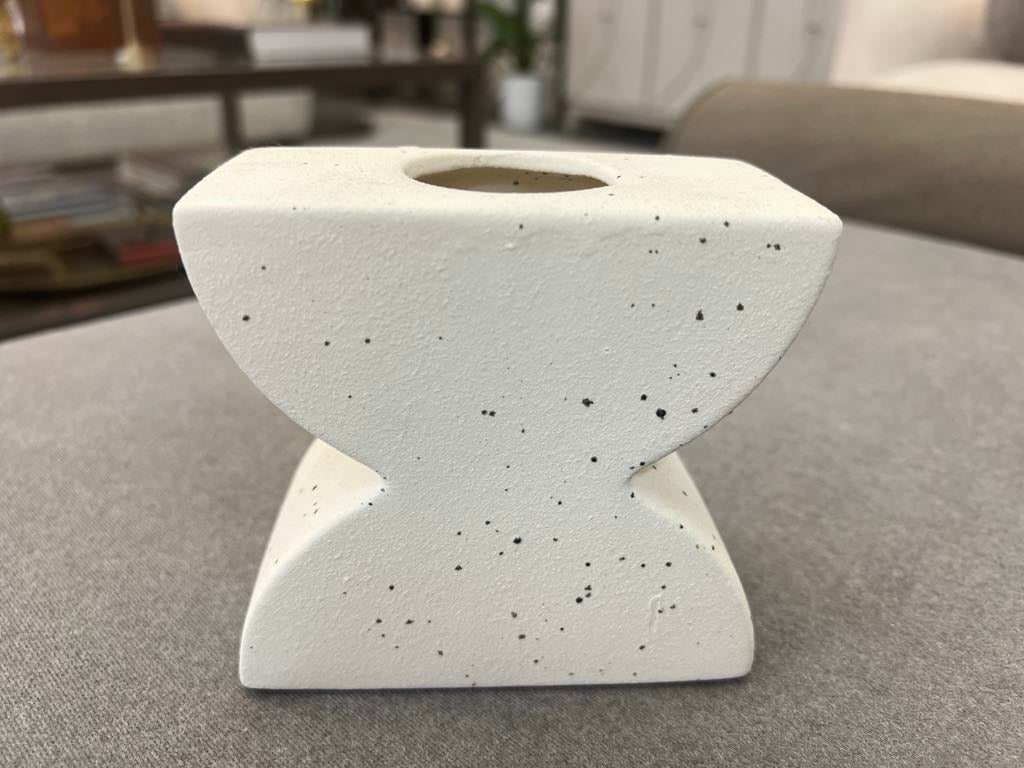 White Tone Candle Holder