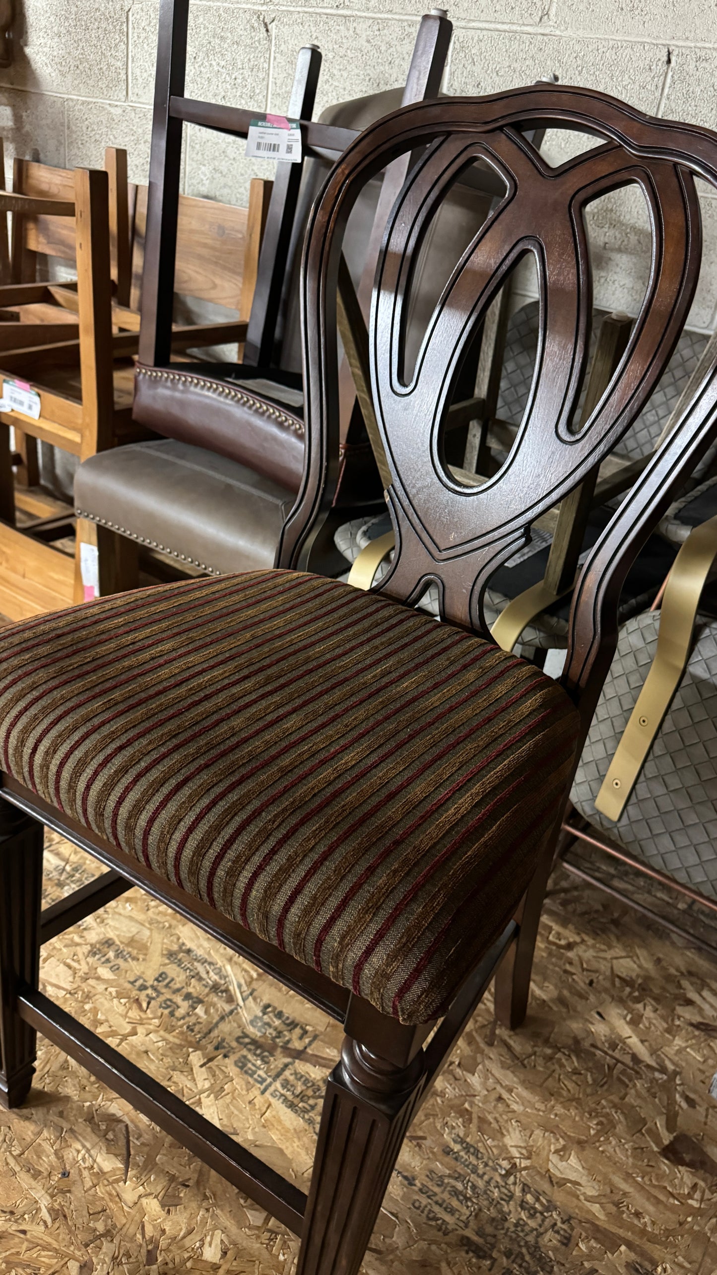 Ornate Carved Bar Stools