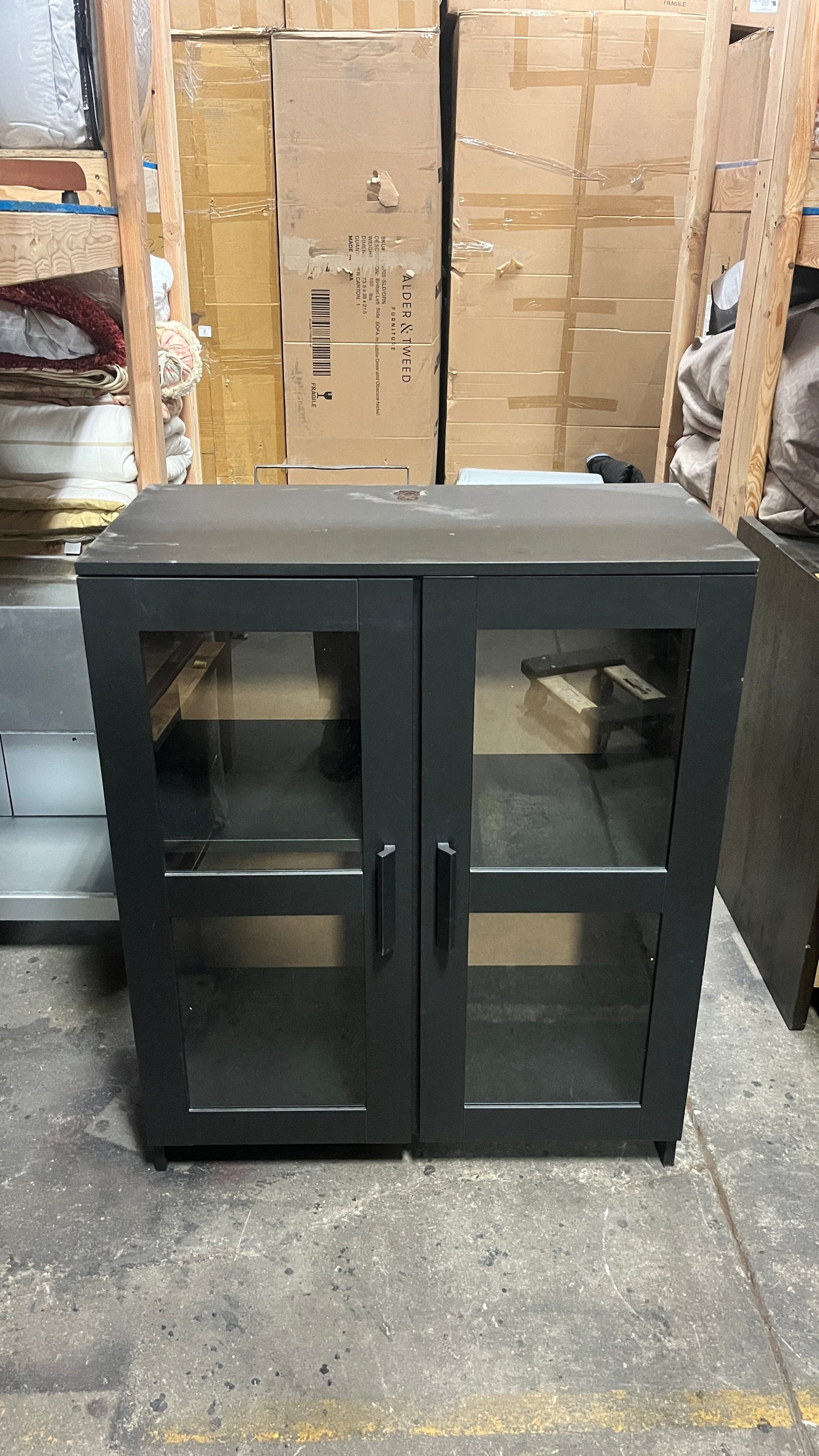Black Cabinet Side Board Small
