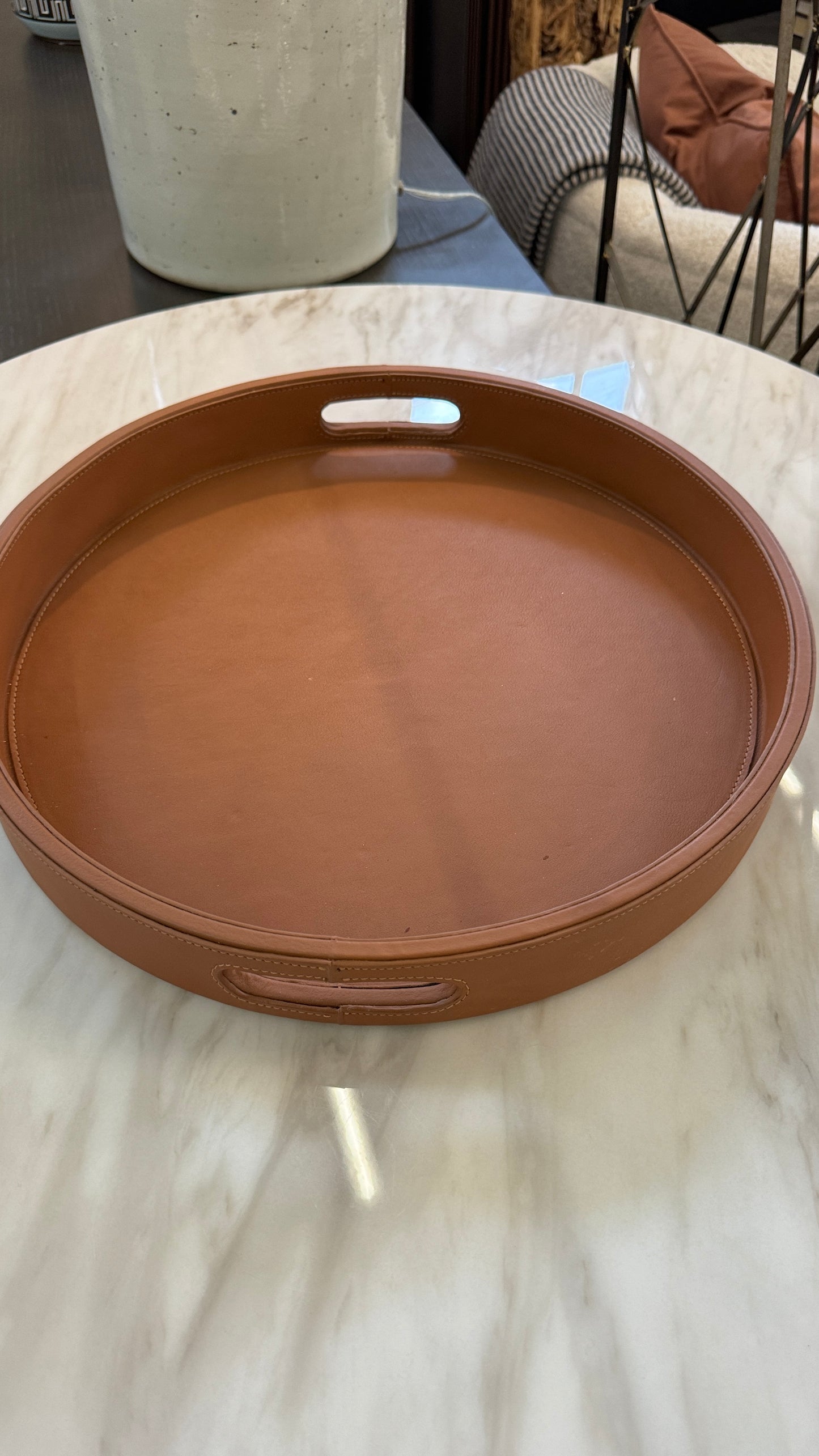 Brown Leather Tray