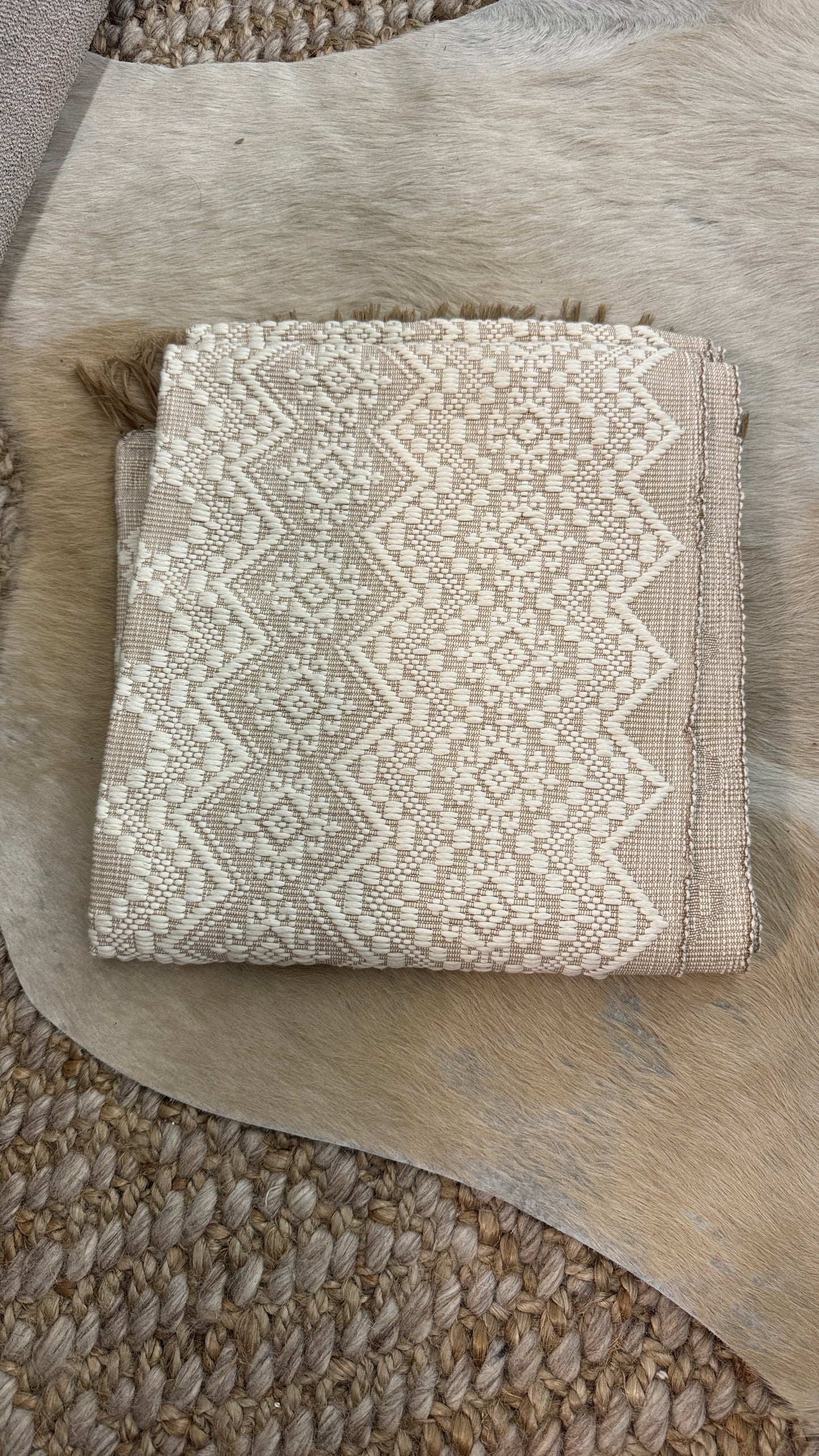 Handwoven Cream White