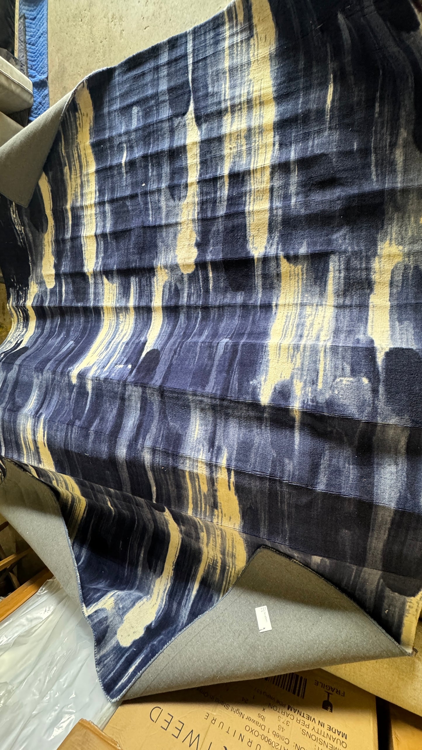 LUXE SHAG AQUA MARINE RUG 8x10