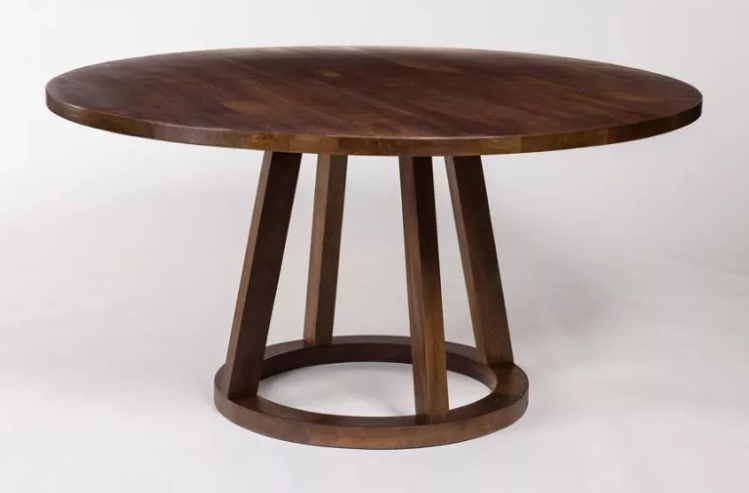 Mendocino Round Table in Dark Chestnut - 60"