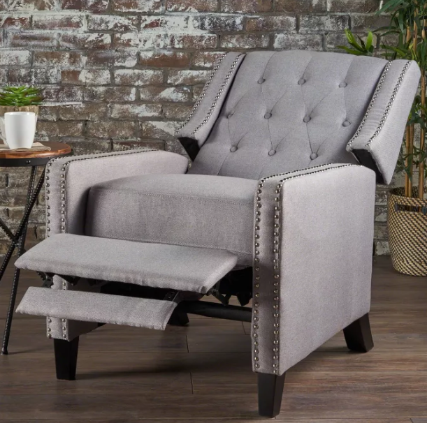 Tufted Fabric Recliner
