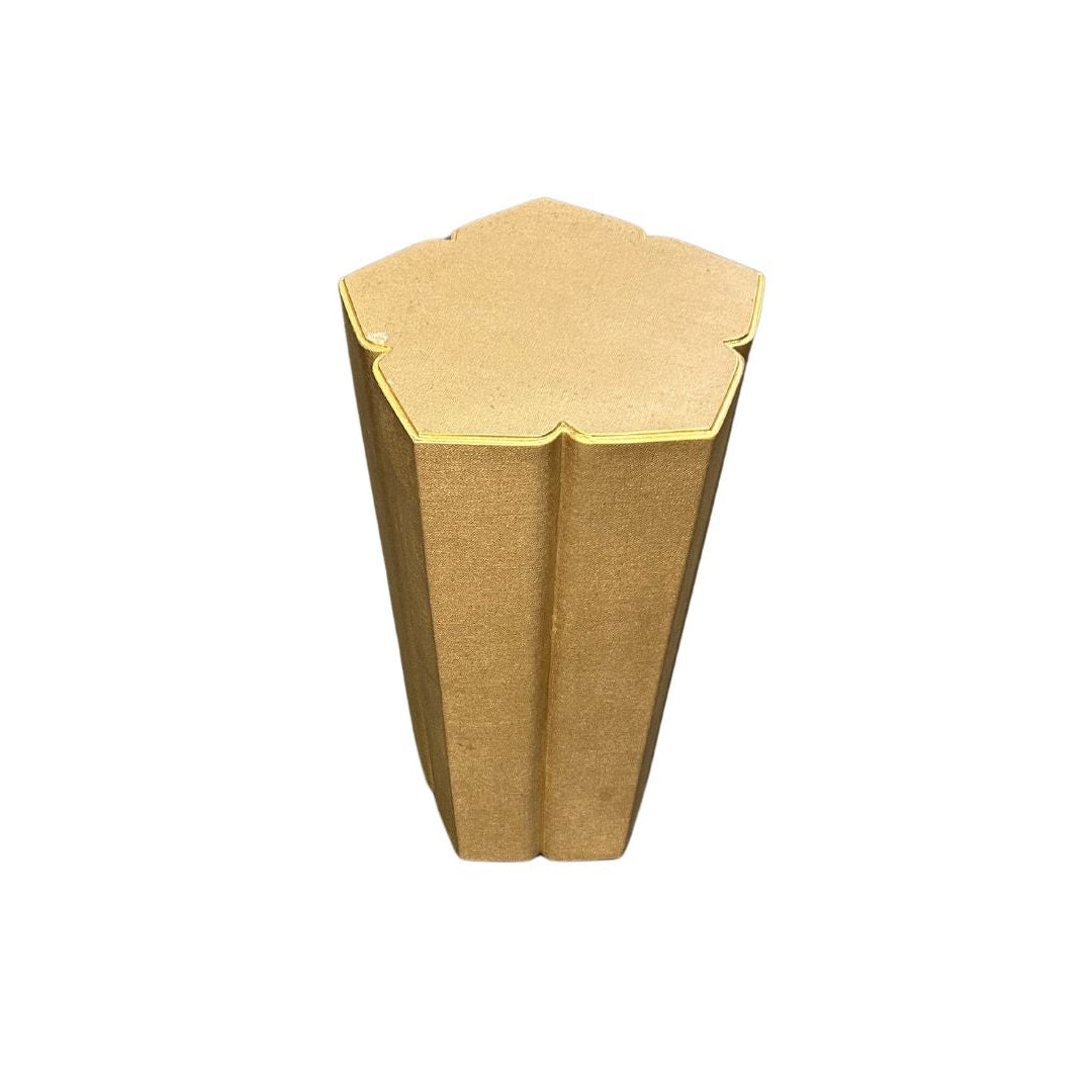 Gold Flower End Table