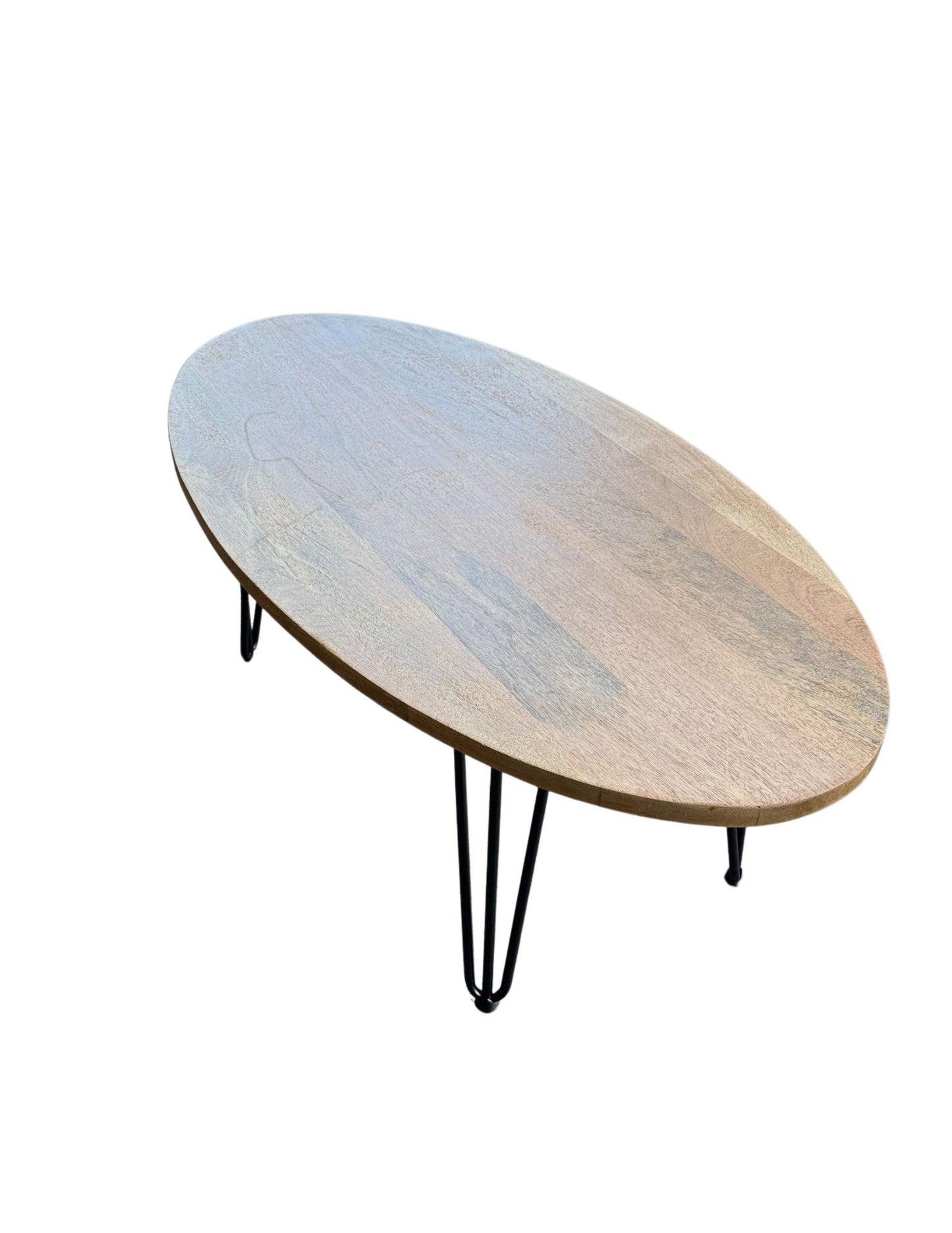Oval Wooden Coffee Table