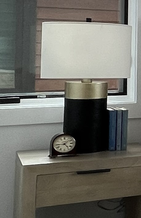 Black and Gold Metal Table Lamp