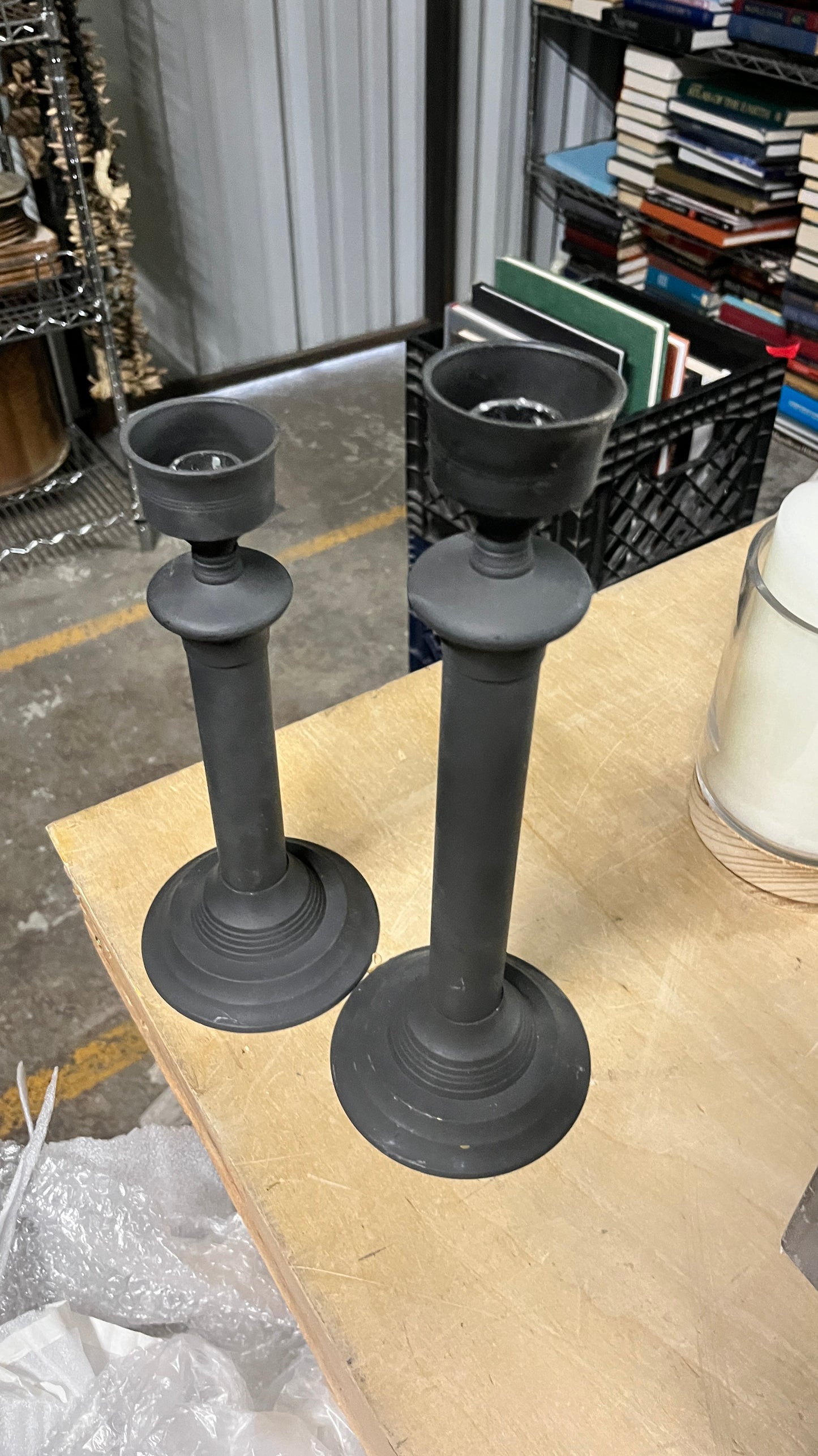Black Candle Holders