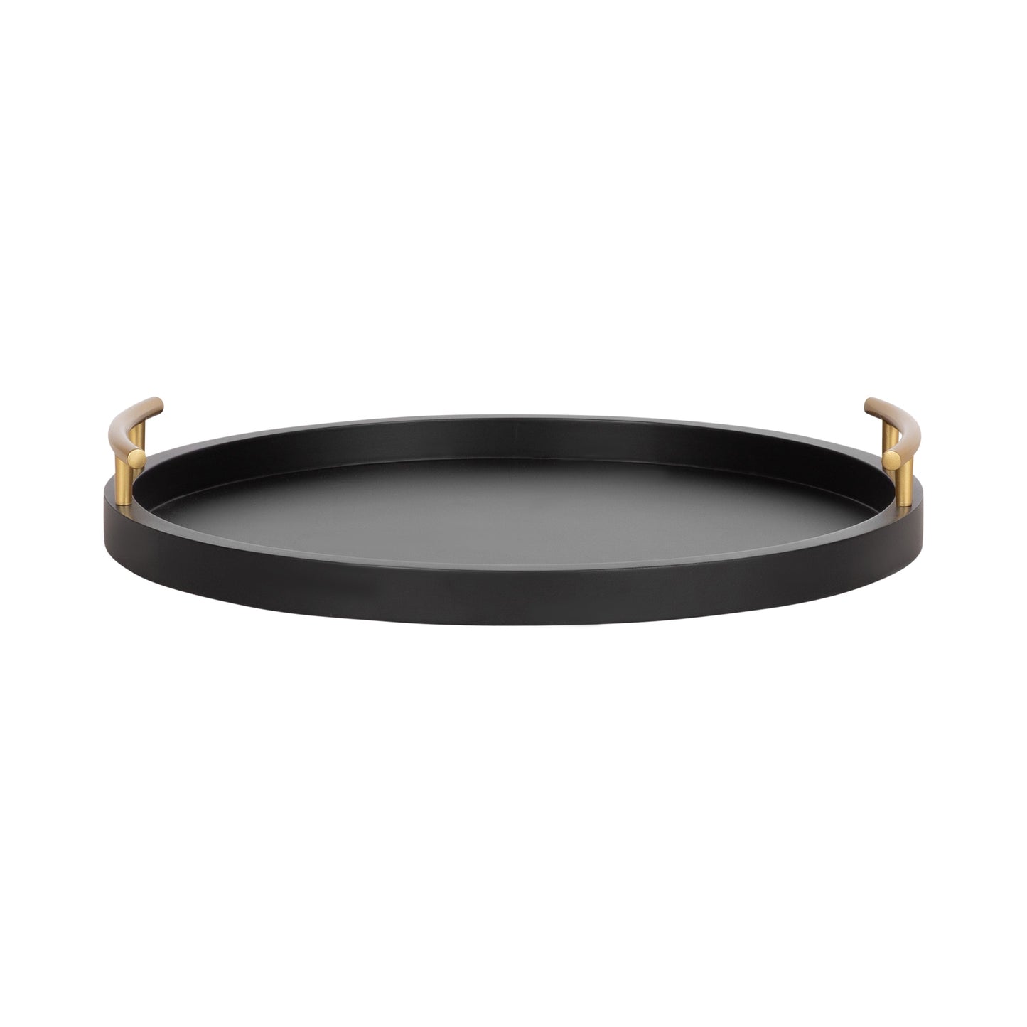 Halsey Wood Round Decorative Tray