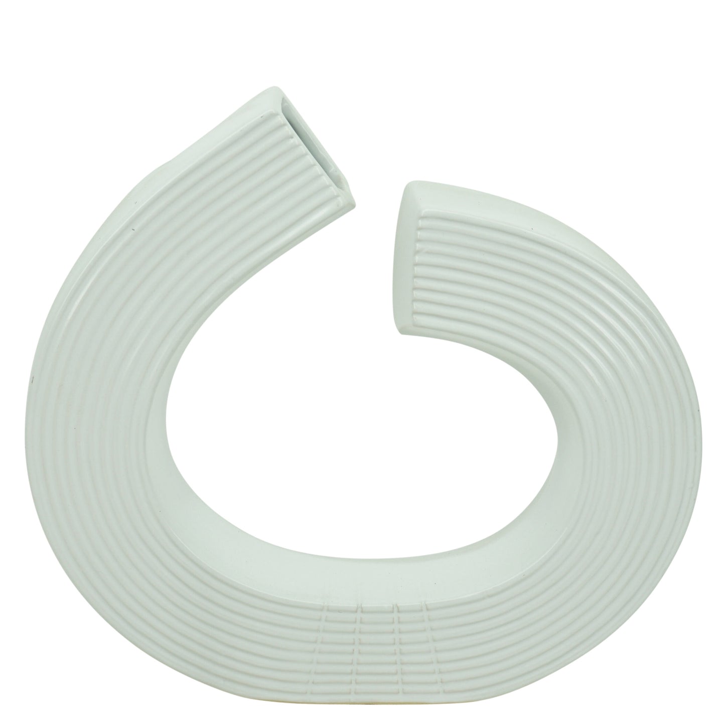 White Spiral Vase