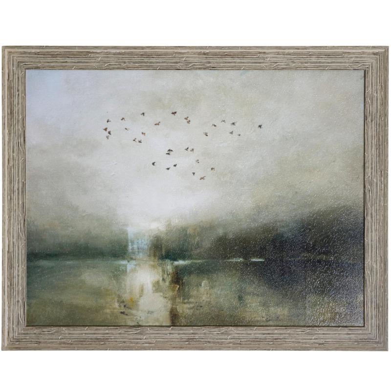 Evening Flight Texture Framed Print