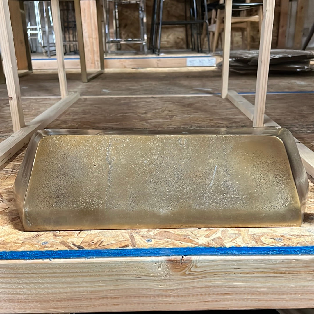 Gold bar sculpture art large