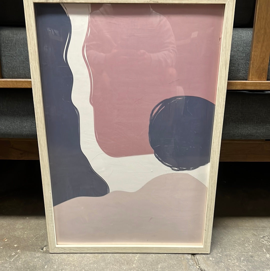 Abstract art with grey frame