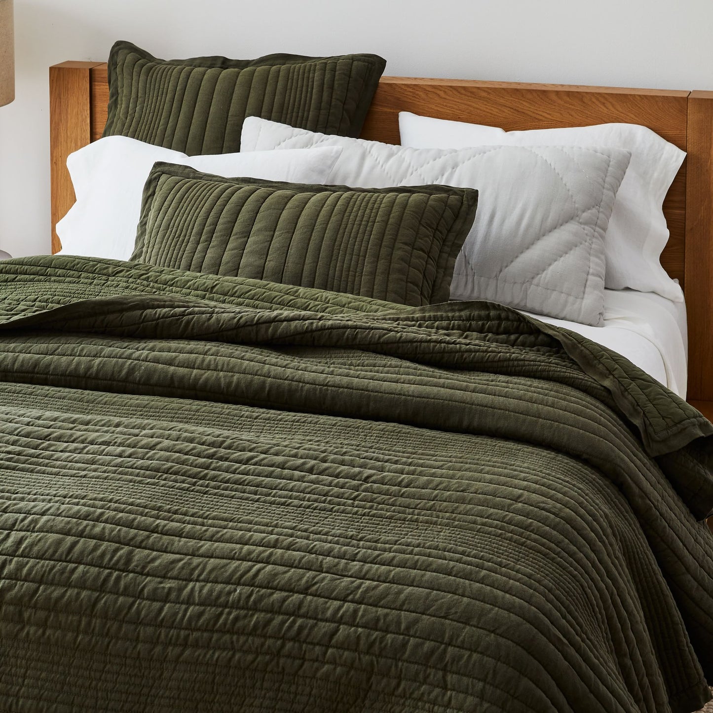 European Flax Linen Linework Quilt