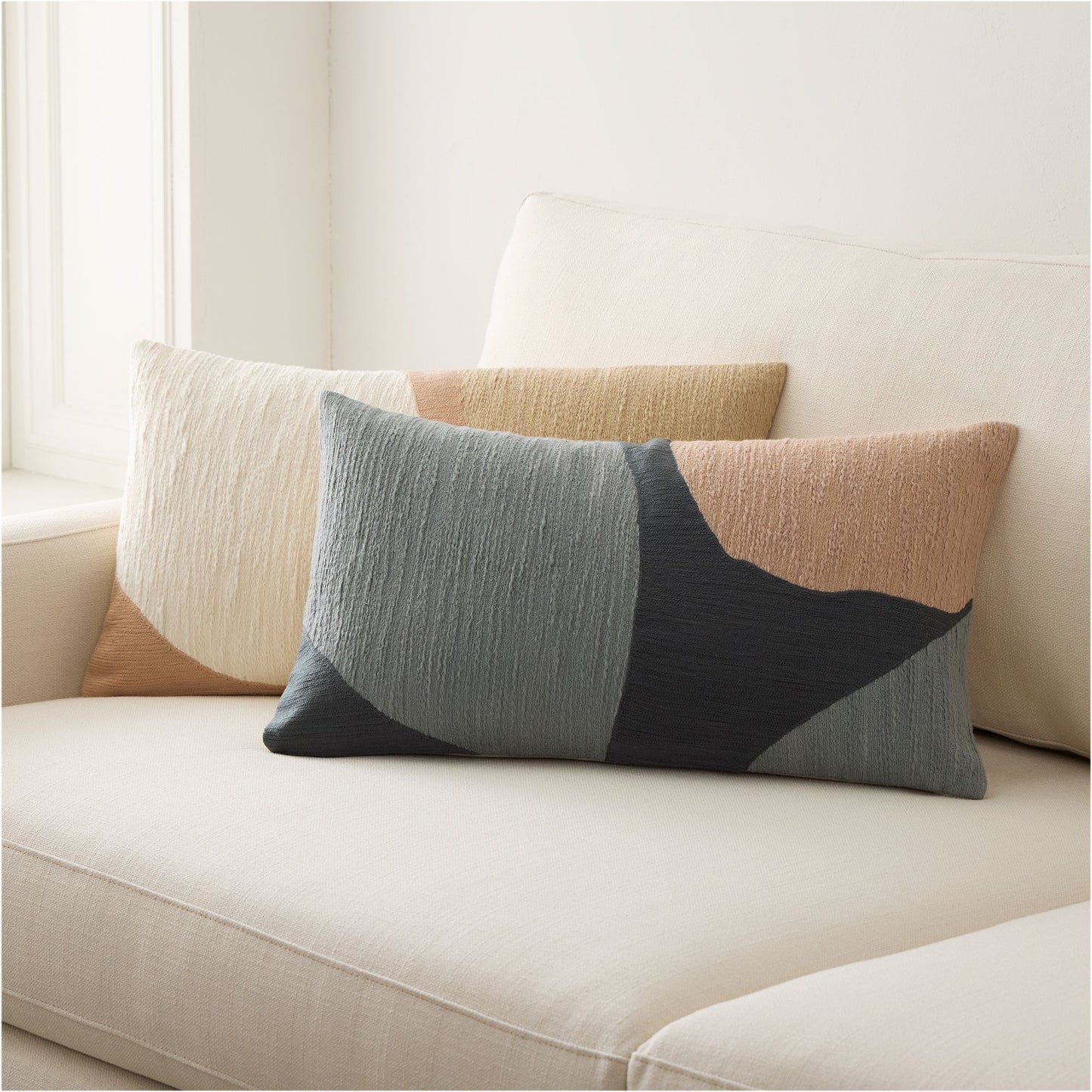 Rounded Shapes Lumbar Pillow