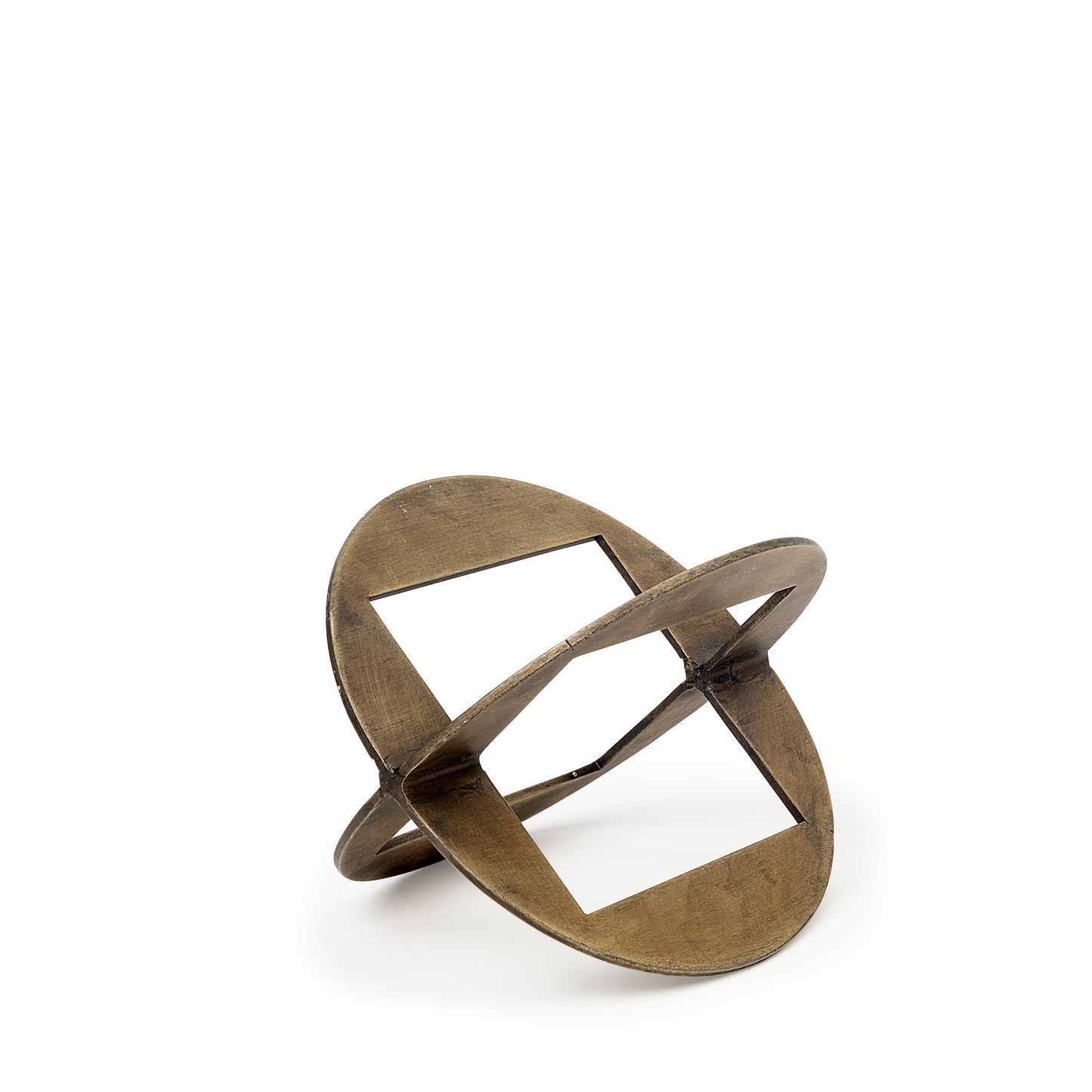 Cusco I 5"x5" Gold Geometric Sculpture