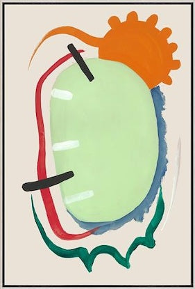 Giant Stomp V Framed Canvas Art
