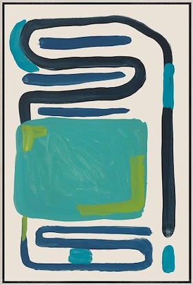 Giant Stomp VIII Framed Canvas Art