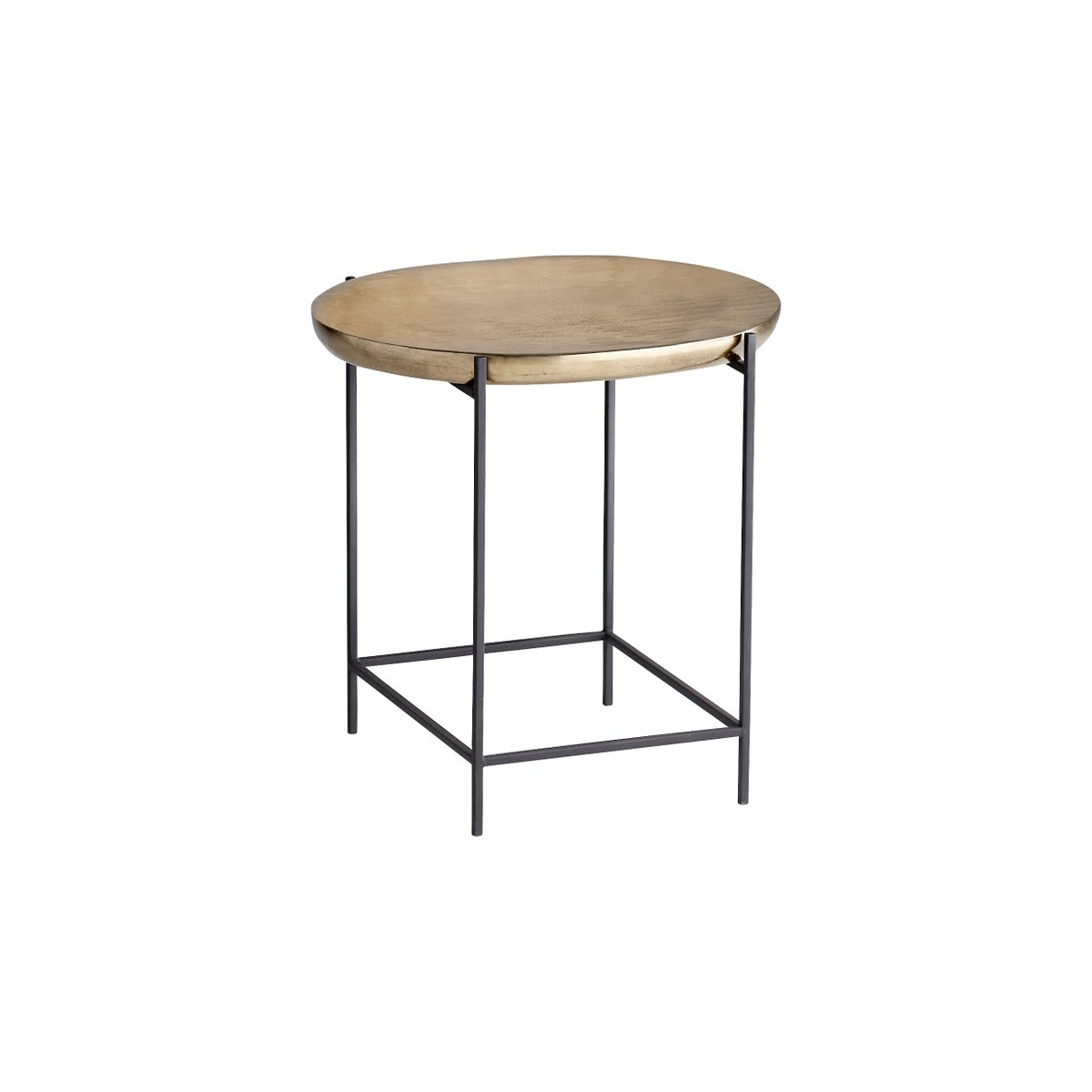 Buoy Side Table in Aged Gold