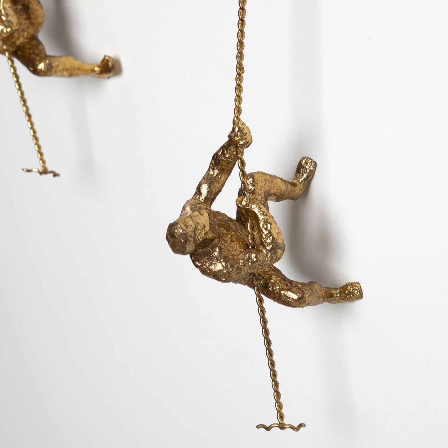 Climbing Man - Wall Mounted - Thai Gold Leaf