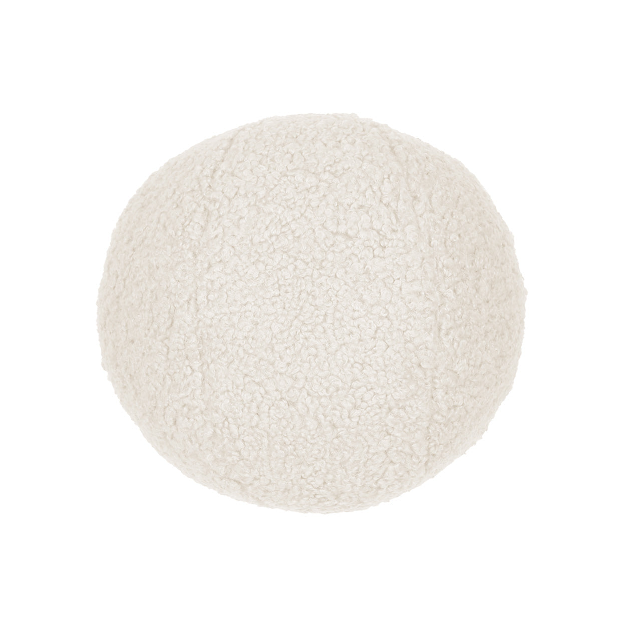 Poodle Ball 12" Pillow - Ivory