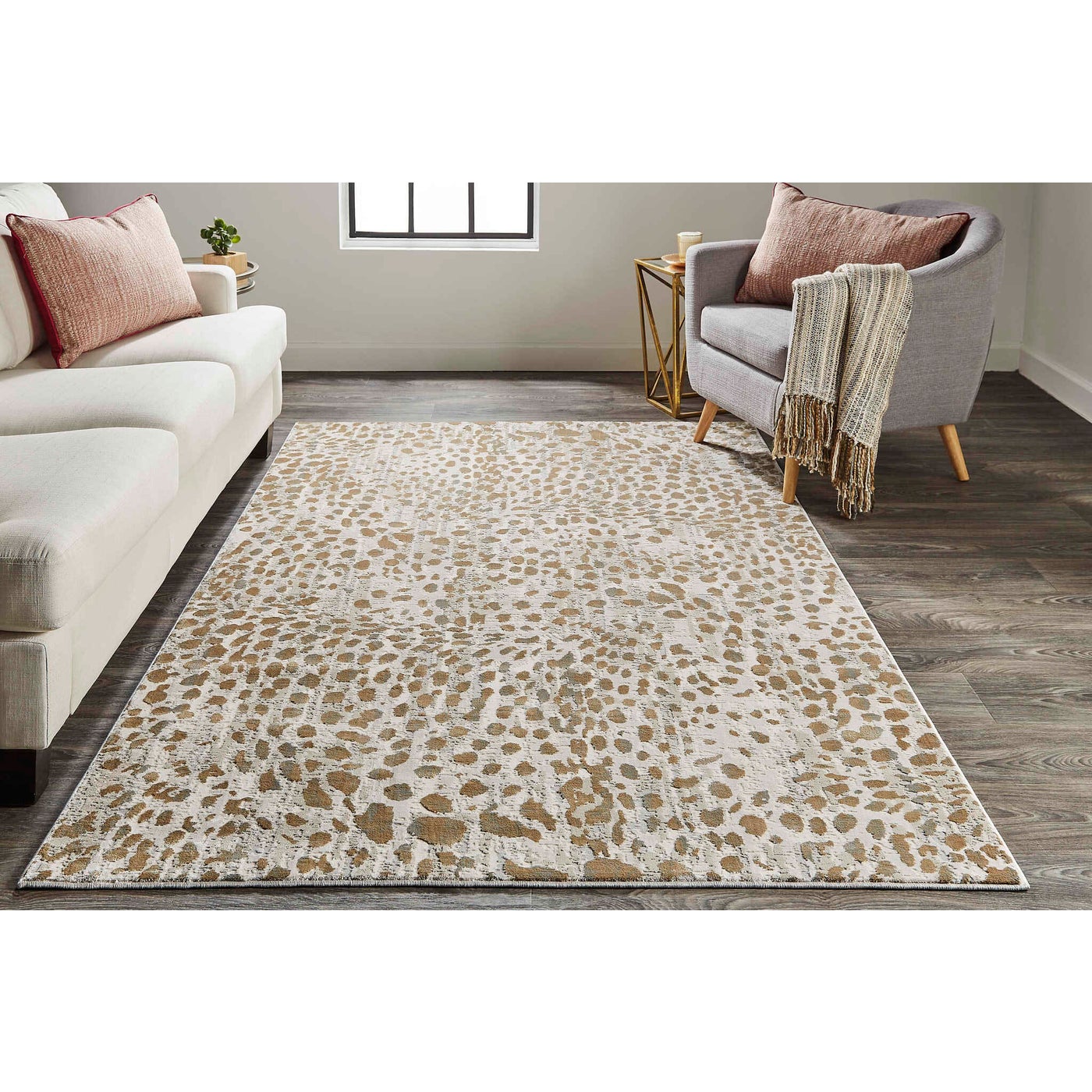 Waldor Rect Area Rug - Beige