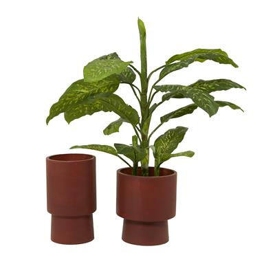 FIBER CLAY PLANTER S/2 17", 14"H