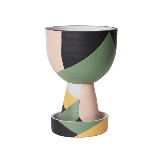 Ayton Pot with Saucer 7"x10.5"