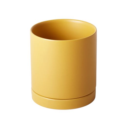 Romey Pot with Saucer 4.25"x4.75"