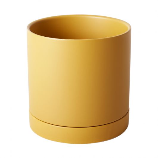 Romey Pot with Saucer 7"x7"