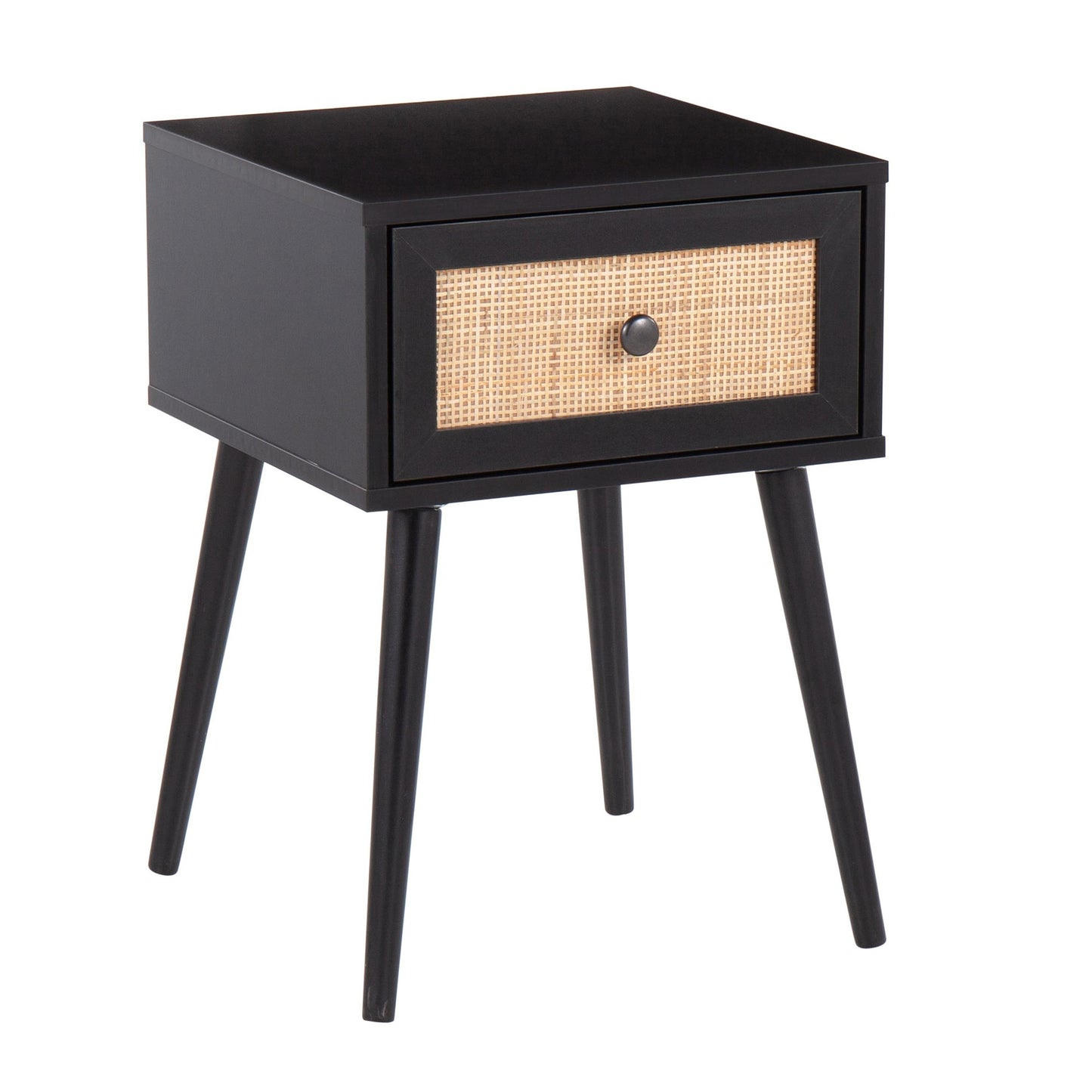 Bora Side Table - Black Wood