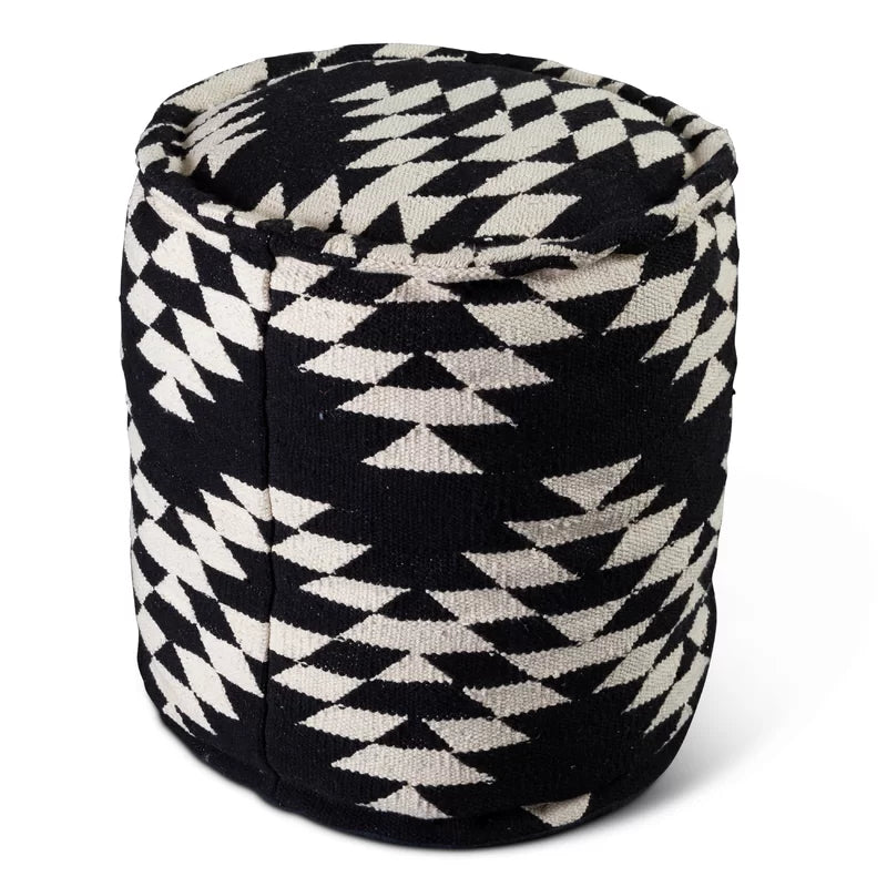 Brehmer 18'' Wide Round Pouf Ottoman