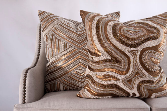 Cassandre Linen Square Pillow Cover & Insert