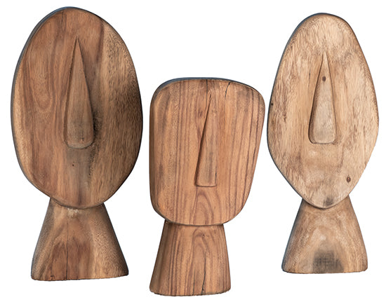 Wood Mask Set of 3