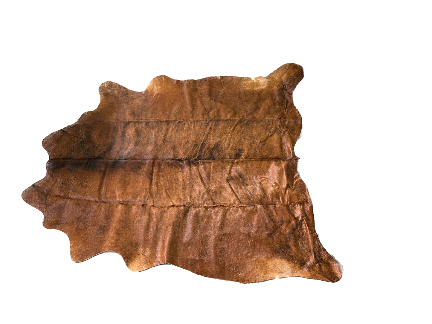 Medium Brindle XX-Large Brazilian Cowhide Rug 7'8"H x 6'6"W