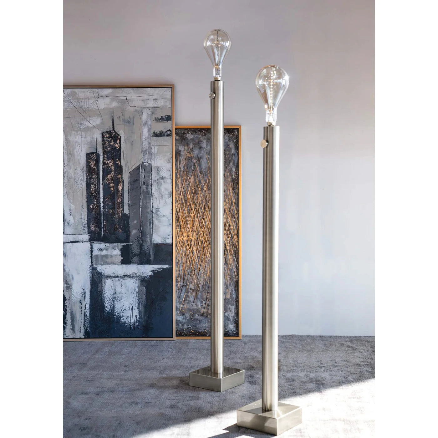 BARCLAY NICKEL FLOOR LAMP
