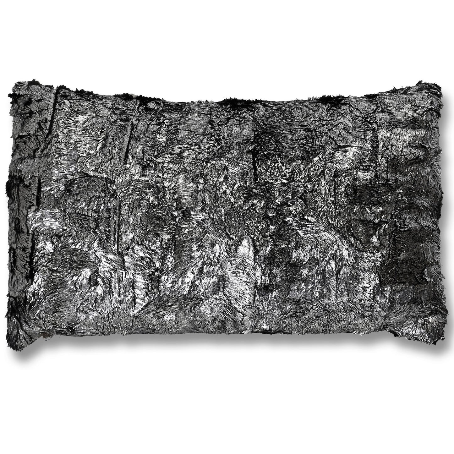 Shimmer Fur Silver Pillow