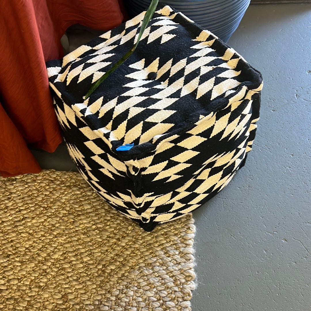 Patterned Pouf