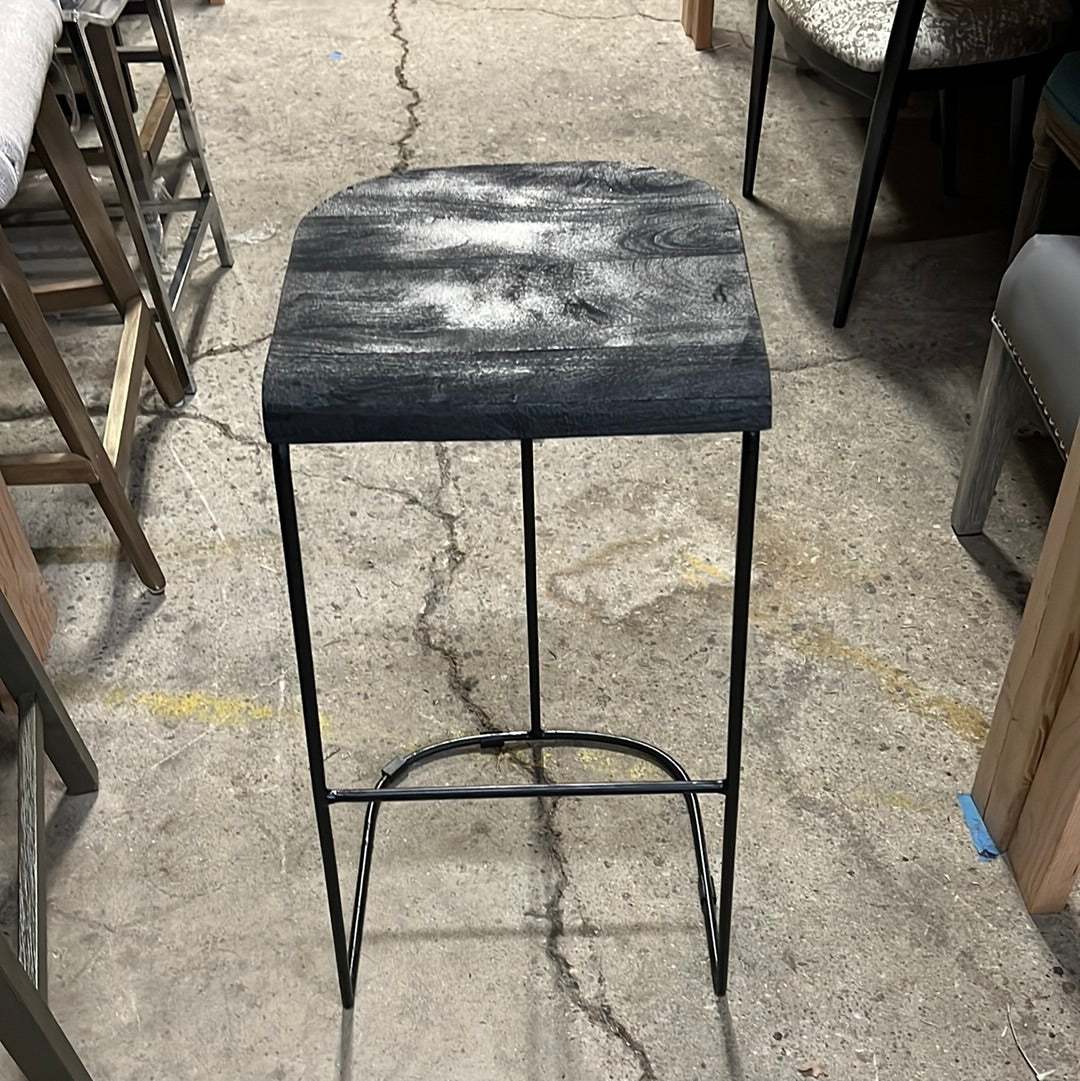 Black bar stool