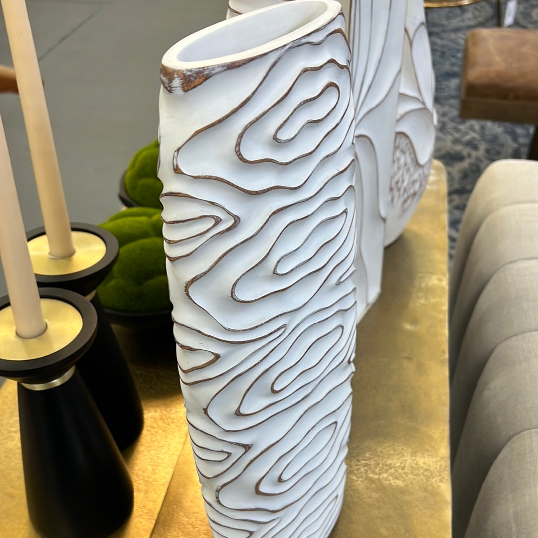 Wavy White Vase 1