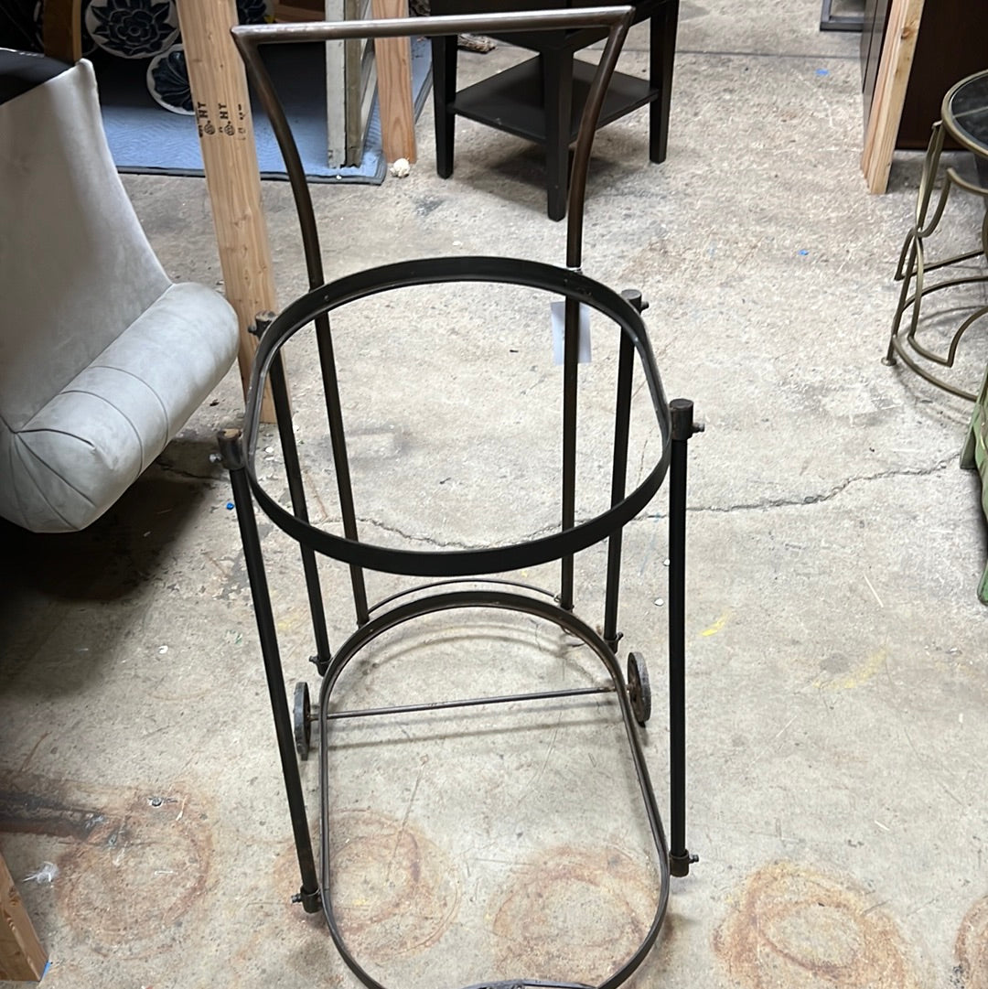 Bar cart missing glass