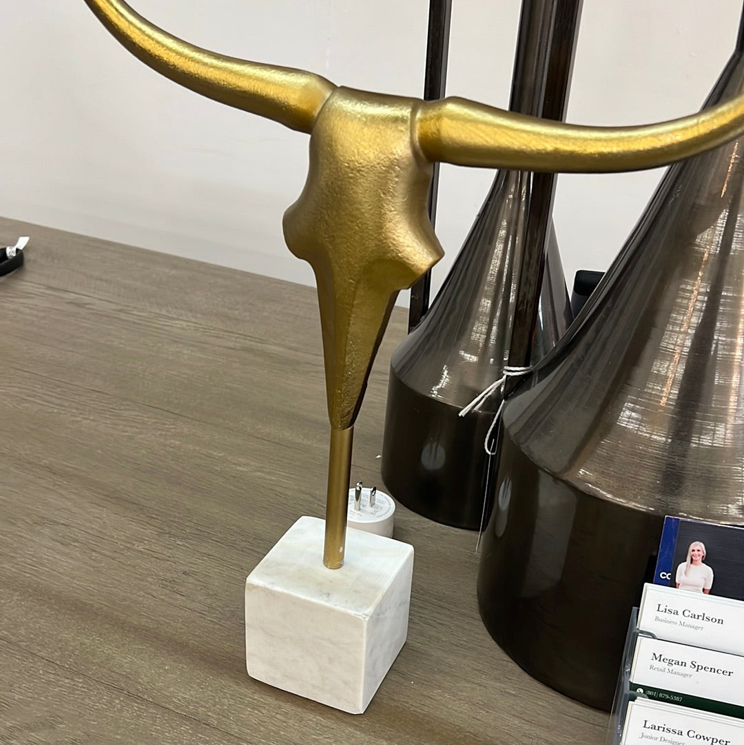 Horned sculpture