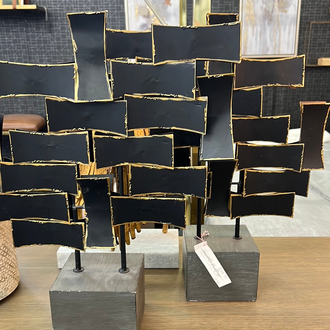 Black Abstract Sculpture