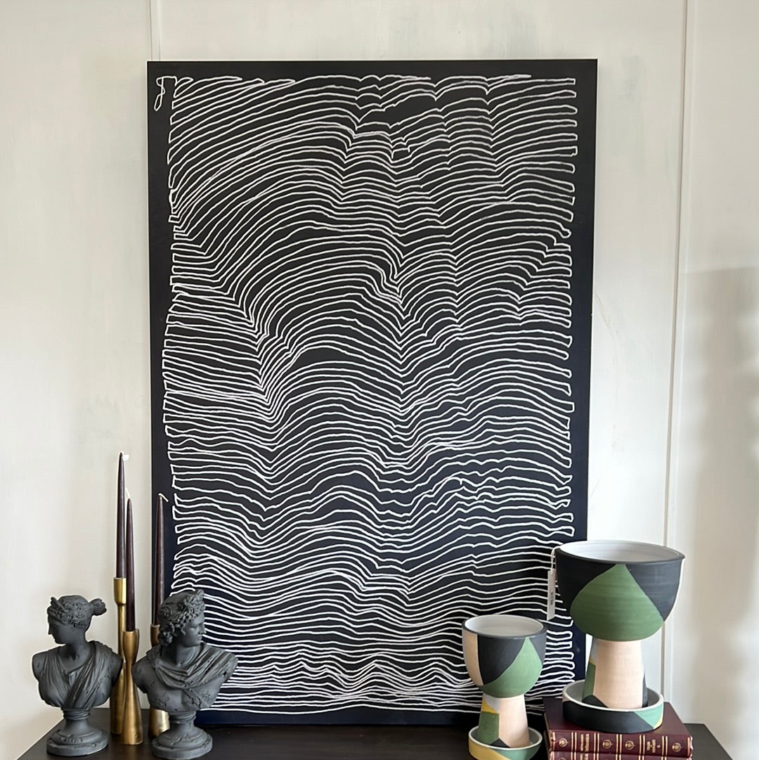 Line Driven, print on canvas